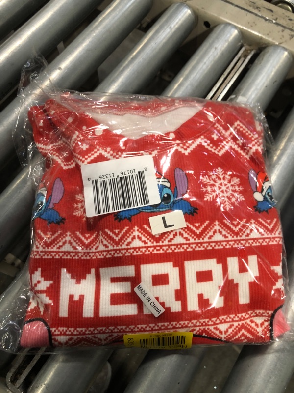 Photo 1 of ** similar image, stitch 
Animal Knit Crewneck Mens Christmas Ugly Sweater, Unisex Long Sleeve Sweatshirt