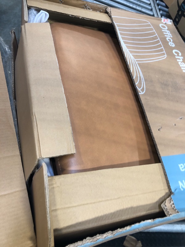 Photo 1 of ***LEGS MISSING***
DOSSMBOLA Criss Cross Desk Chair, Armless Office Chairs No Wheels, Cross Legged Chair with Wide Seat, Height Adjustable, Office Chair for Home/Office/Make Up/Bed Room - Brown