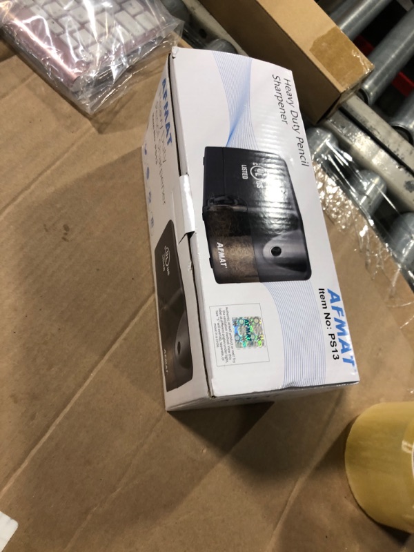 Photo 1 of AFMAT Electric Pencil Sharpener, Heavy Duty Classroom Pencil Sharpeners for 6.5-8mm No.2/Colored Pencils, UL Listed Industrial Pencil Sharpener w/Stronger Helical Blade, Model S230(Item No. PS13)