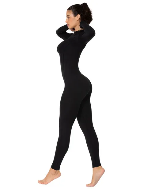 Photo 1 of 25" Women's Long Sleeve Bodycon Jumpsuits (size M,Coffee)