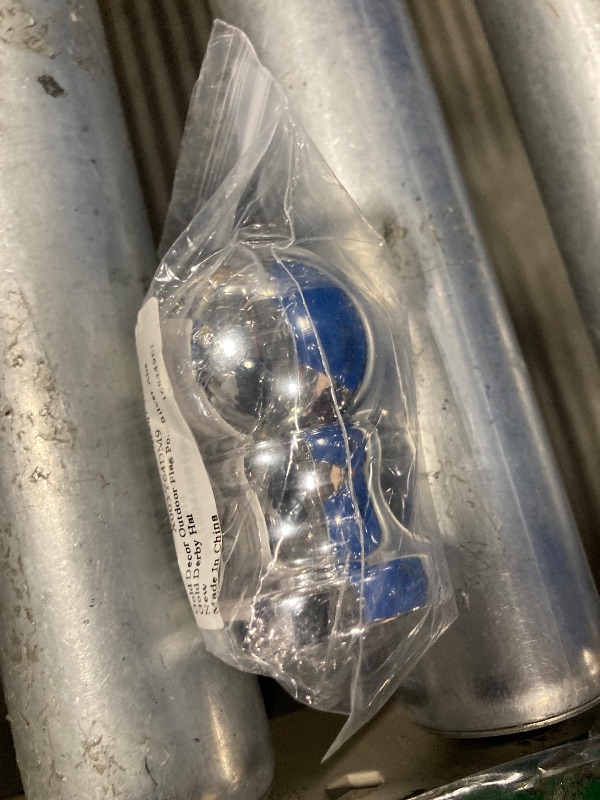 Photo 1 of OFFSCH Flag Pole Topper Flagpole Eagle Topper Silver Decor Outdoor Flag Pole Deco Outdoor Decoration Flagpole Parts Yard Flag Finials Banner Top Hat Decorate to Rotate Silver Abs Hat