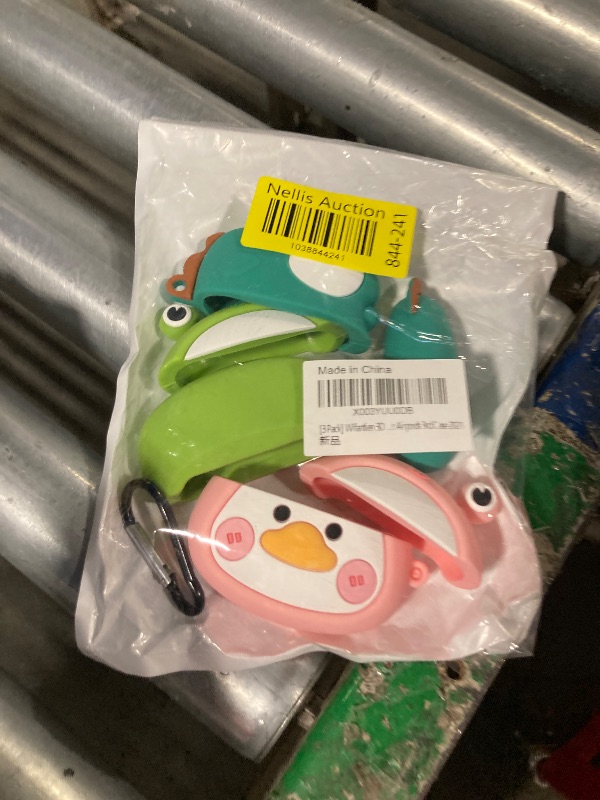 Photo 1 of [3 Pack] Wifantien 3D Cute Case for AirPod 3rd Case,3D Cute Cartoon Women Girls Kids Fashion Kawaii Frog Duck and Dinosaur Keychain Soft Case for Airpods 3rd Case 2021