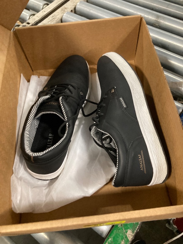 Photo 1 of ***SIZE 11.5*** ANALEAF Mens Casual Oxfords Fashion Sneakers Soft Comfortable Lace-Up Dress Shoes Black