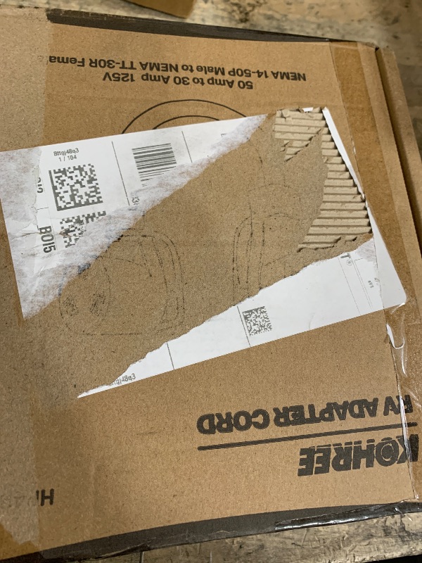 Photo 1 of Kohree 50 Amp to 30 Amp RV Adapter 18", Heavy Duty RV Dogbone Electrical Plug Adapter with Grip Handle, NEMA 14-50P to NEMA TT-30R, 125V/3750W, ETL Listed