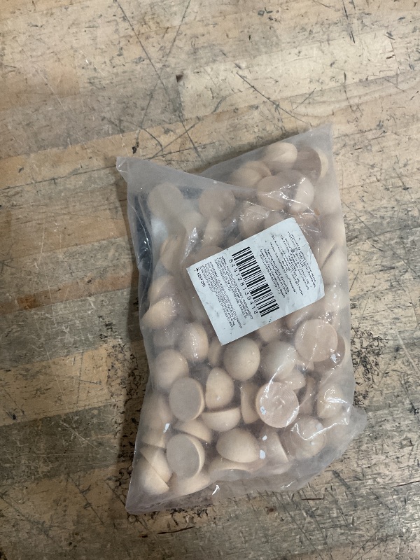 Photo 1 of 100 Pack Half Wooden Spheres for Crafts, 1-Inch Split Wood Balls for Home Decor, Gnome Noses, and Wreath Making Supplies