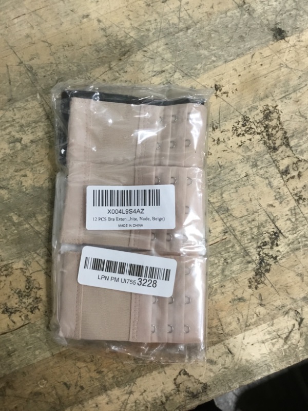 Photo 1 of 12 PCS Bra Extenders 3 Hooks, Bra Strap Extender, 3 Hook Bra Extenders for Women Elastic Extension Strap Plus Size