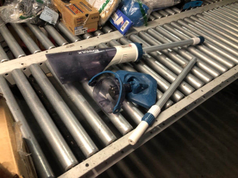 Photo 1 of ***HEAVILY USED AND DIRTY - MISSING CHARGER***
Pool Vacuum for Above Ground Pool with a Telescopic Pole, Running time up to 1H, T403 Handheld Rechargeable Pool Cleaner with Powerful Suction up to 18.5 gallons/min, Ideal for Leaves, Debris