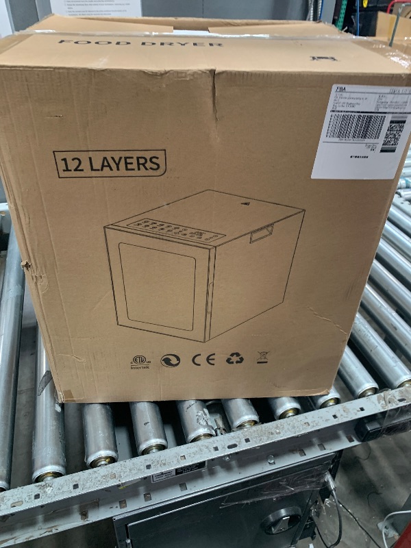 Photo 1 of ***FINAL SALE NO REFUND, SEE NOTES***   Kwasyo Food Dehydrator 12 Trays, 4 Presets for Fruits, Veggies, Meats, Flowers, 90°C Temperature Control, 24H Timer, 800W Dehydrator Machine, Stainless Steel, Recipe Included
