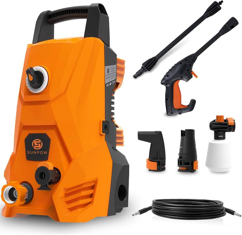 Photo 1 of ***parts only***Electric Pressure Washer, Portable High Power Washer Machine 2000 Max PSI 1.32 GPM with 2 Nozzles, High Pressure Hoses, Detergent Tank, for Cleaning Homes, Cars, Decks, Driveways, Patios…
