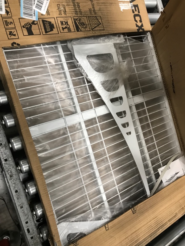 Photo 1 of ***PARTS ONLY***Aecxm 2x3ft 2Pack Wire Shelving Unit Heavy Duty Garage Storage Shelves Wall Mounted White 560lbs Load Capacity?24-inch-by-36-inch?