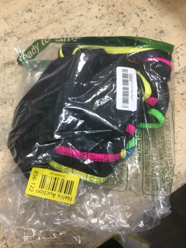 Photo 1 of BMJL Womens Tummy Control Swimsuit High Waisted Two Piece Bikini Sets Athletic Color Block High Cut Swimwear(M,Rainbow Black)