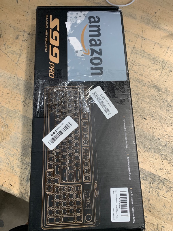 Photo 1 of AULA S99 Pro Keyboard, Cute Creamy Gaming Keyboard with Number Pad Smart Screen, Tri-Mode Bluetooth/2.4G/USB-C Computer Keyboards, Media Knob Custom RGB Backlit Feel for MAC Xbox PC Gamer - Purple