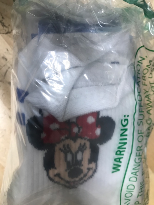 Photo 1 of bythecoco Character Women Crew Socks 4 Pairs Mickey Minnie Donald Daisy
