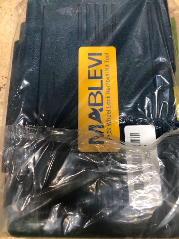 Photo 1 of MABLEVI 8PCS Wheel Lock Removal Kit, SAE Metric Locking Lug Nut Master Key Set for Aftermarket and Factory Wheel Tire Keys, Removing Spline Lug Nut Socket