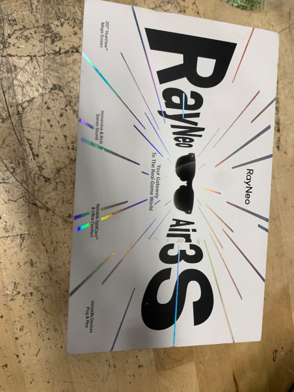 Photo 1 of [2025 New] RayNeo Air 3s XR Glasses - AR Glasses 201" 120Hz FHD HueView Eye-Care Video Display, Smart Gaming Glasses for iPhone 16,15/Android/Mac/Switch/PS5/SteamDeck *SCRATCHED