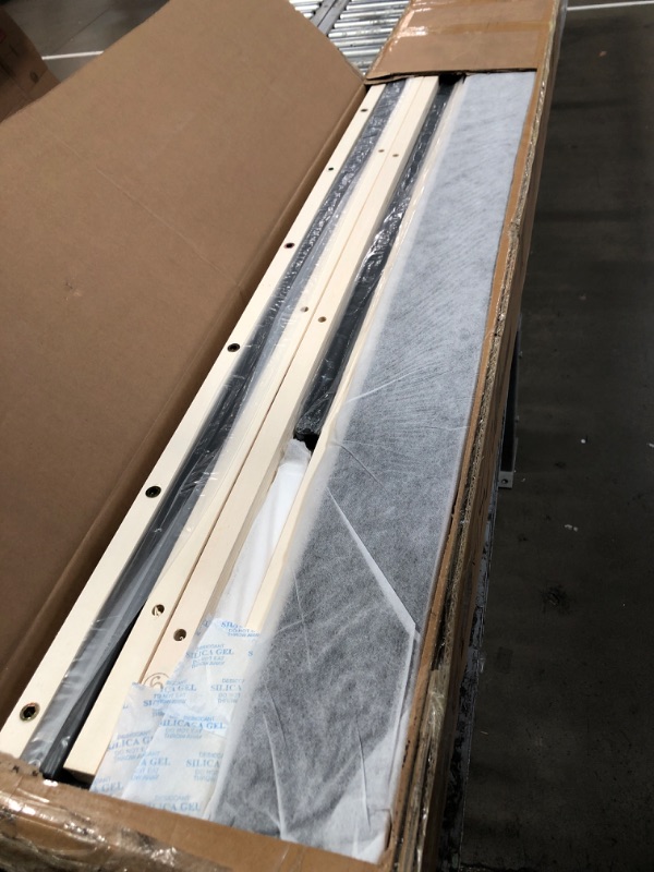 Photo 1 of ***PARTS ONLY***Merax Modern Upholstered Platform Bed Frame with USB Ports & Trundle Bed, Floor Sofa Day Bed with Storage Headboard, No Box Spring Needed/Easy Assemble/Full,White
