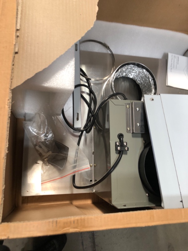 Photo 1 of ***HAS DENTS AND SCRATCHES***

ONEEON 30" Range Hood - 900 CFM Stainless Steel Wall Mount Kitchen Exhaust with 4 Speed Fan, LED Lights, Push Button, Ultra-thin Body, Chimney Style Stove Vent Hood & Ducted Exhaust Vent