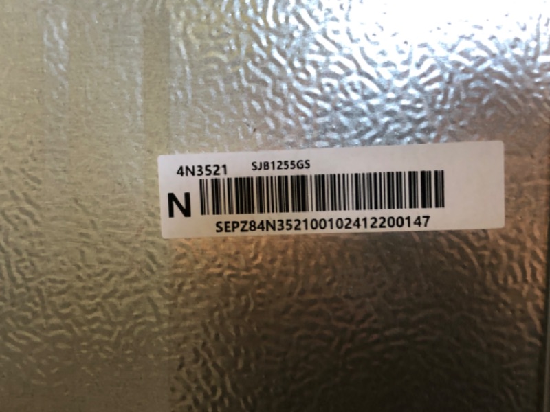 Photo 1 of DAMAGED CORNER
Sharp Bottom-Freezer Counter-Depth Refrigerator, 24 Inch, 11.5 Cubic Foot