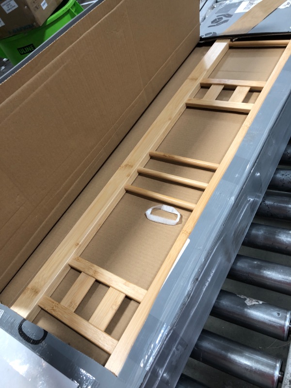 Photo 1 of *** PARTS ONLY **** Goltriever 14 Inch High Bamboo Queen Bed Frame with Headboard and Footboard, Wood Bed Frame Queen Size Metal Slat Support Heavy Duty, No Box Spring Needed, Easy Assembly, Noise Free, Reinforced