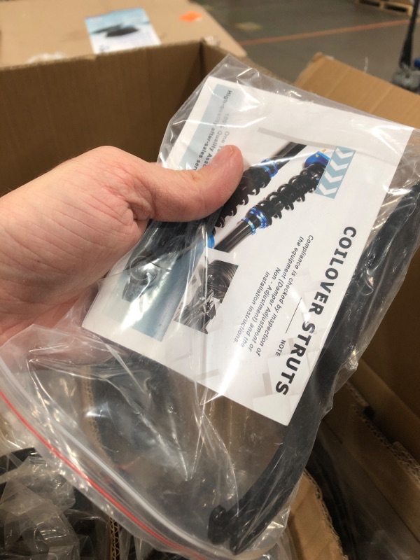 Photo 1 of Coilover Struts Spring Shocks Adjustable Height Coilovers Suspension Struts Coil Spring Shocks and Struts Full Set ECCPP Fit for 01-05 for BMW 320i /2000 for BMW 323Ci /98-2000 for BMW 323i - Red