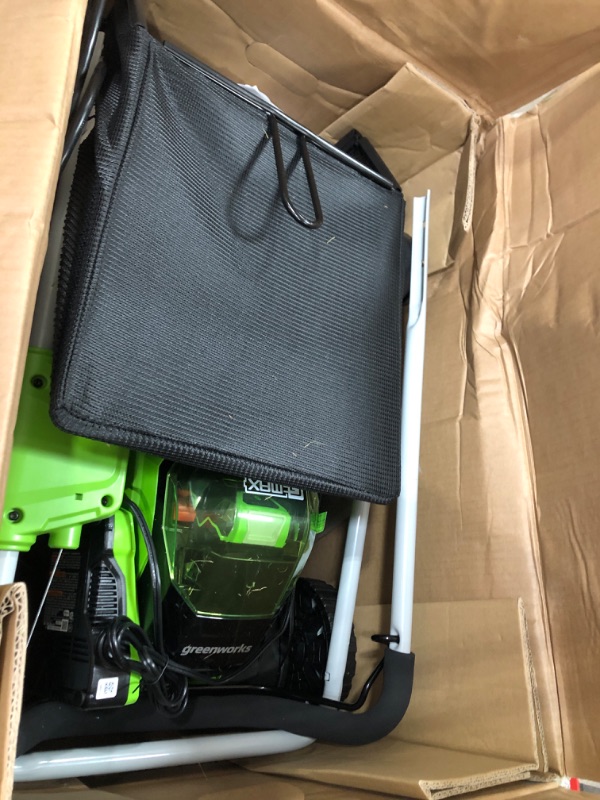 Photo 1 of Greenworks 40V 17" Cordless (Push) Lawn Mower (75+ Compatible Tools), 4.0Ah Battery and Charger Included