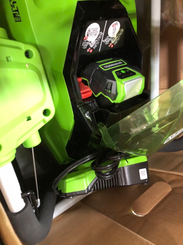 Photo 1 of Greenworks 40V 17" Cordless (Push) Lawn Mower (75+ Compatible Tools), 4.0Ah Battery and Charger Included