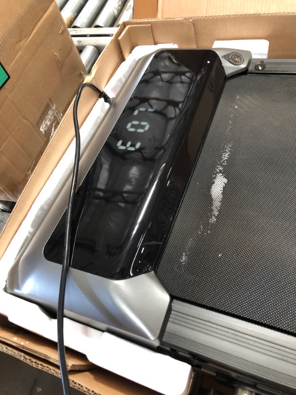 Photo 1 of Acezoe Walking Pad Under Desk Treadmill with Incline, 2 in 1 Foldable Treadmills for Home Small Office, 300 lbs Capacity, Portable Compact Walking Treadmill with Remote Control, LED Display and Apps