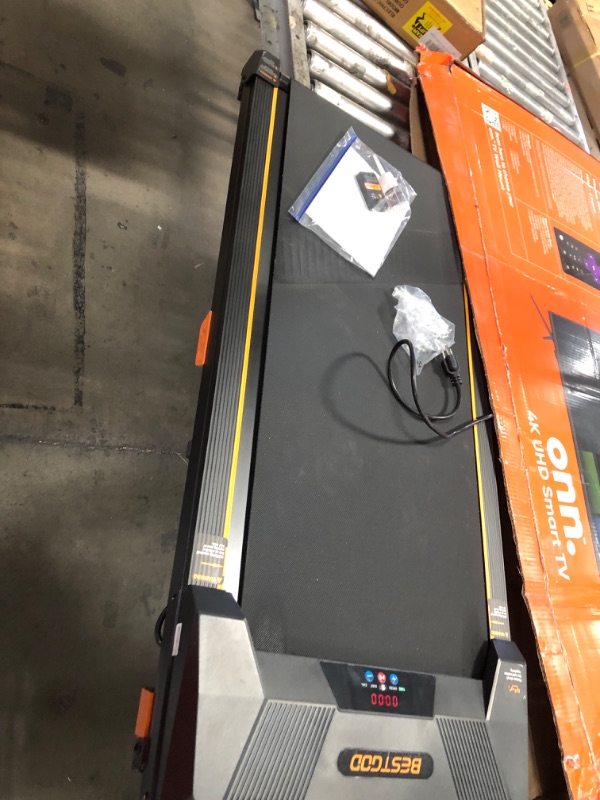 Photo 1 of **********MISSING REMOTE*********************
Walking Pad Treadmill, BestGod Incline Under Desk Treadmill 330lbs Capacity, 2.5HP Portable Treadmills for Home, Compact Treadmills Mini Walking Pad, Running Machine with Remote Control