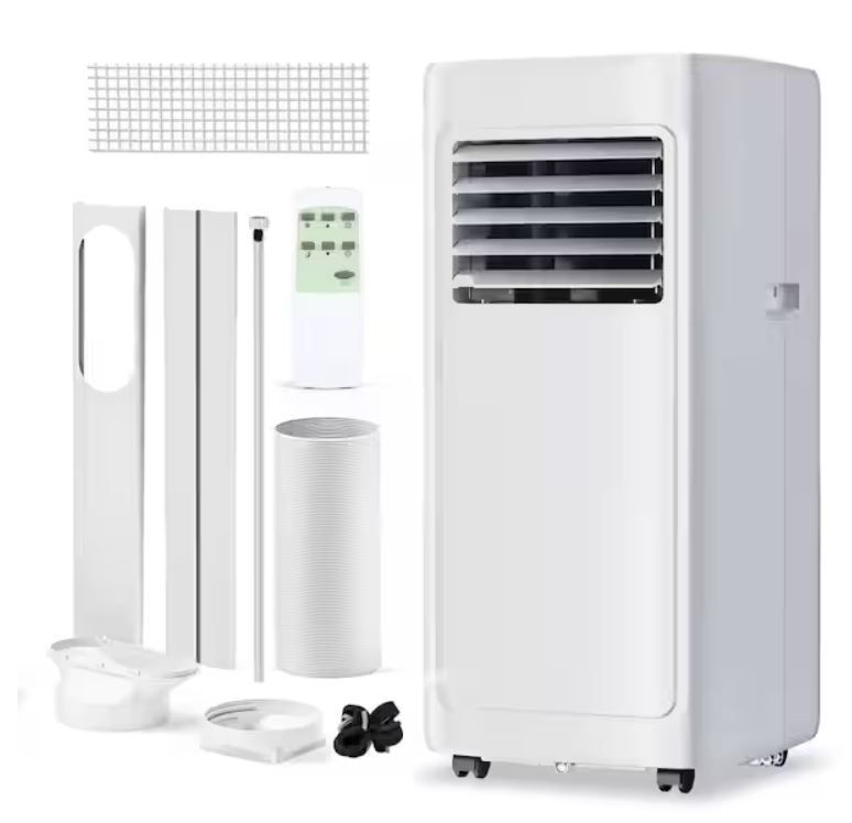 Photo 1 of *****************MISSING ALL ACCESSORIES*************
SIMZLIFE 8000(DOE) BTU Portable Air Conditioner, 250 Sq. Ft. with Dehumidifier and Remote Control for Apartment, Bedroom, White
