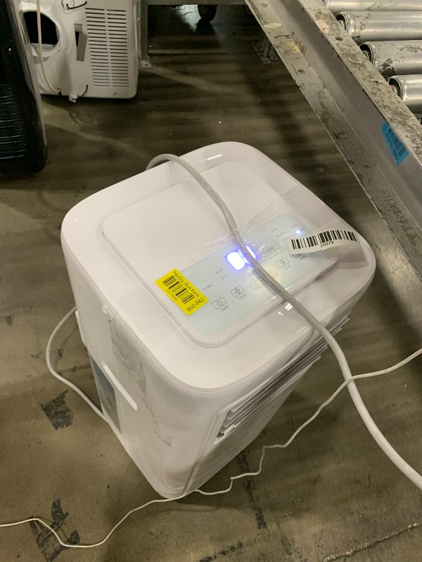 Photo 1 of *****************MISSING ALL ACCESSORIES*************
SIMZLIFE 8000(DOE) BTU Portable Air Conditioner, 250 Sq. Ft. with Dehumidifier and Remote Control for Apartment, Bedroom, White