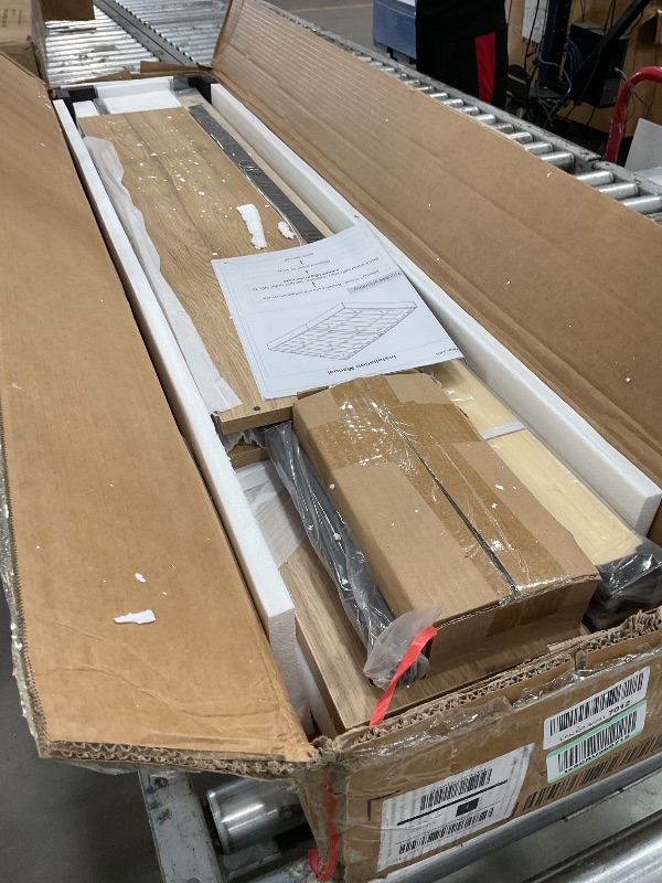 Photo 1 of (FULL  SIZE) Garvee King/Queen/Full/Twin Size Wood Platform Bed Frame,Wooden Bed Frame Without Headboard, Wood Slat Support,No Box Spring Needed, Easy Assembly