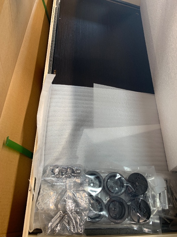 Photo 1 of ***********FINAL SALE, SEE NOTES BEFORE BID*************
Dolonm Glass Display Cabinet 4 Shelves with 2 Doors, 5mm Tempered Glass Curio Cabinet, Floor Standing Curio Bookshelf, Glass Display Case for Living Room, Office, Bedroom, Black