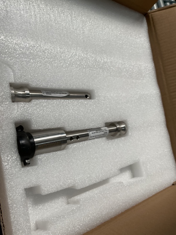 Photo 1 of *MISSING PARTS* METOWARE Adjustable Trailer Hitch - Aluminum Tow Hitch Fits 2-Inch Receiver - Heavy Duty Drop Hitch with 8-Inch Drop/Rise for Truck (12,500 LBS GTW), Double Stainless Steel Locks & Hitch Pin (Black)