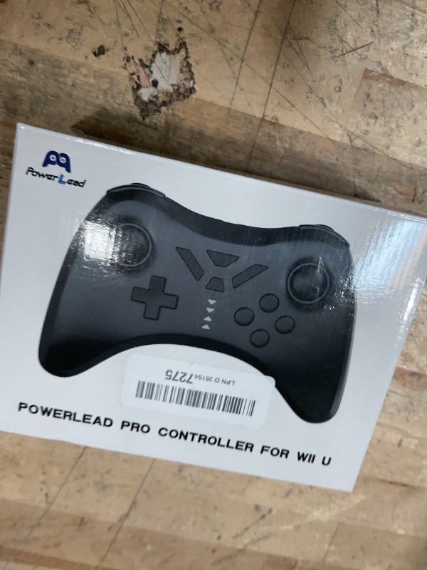 Photo 1 of (Used)(incomplete) PowerLead Pro Controller for Wii U, Wireless Controller Gamepad for Wii U Rechargeable Game Controller Joystick - Black