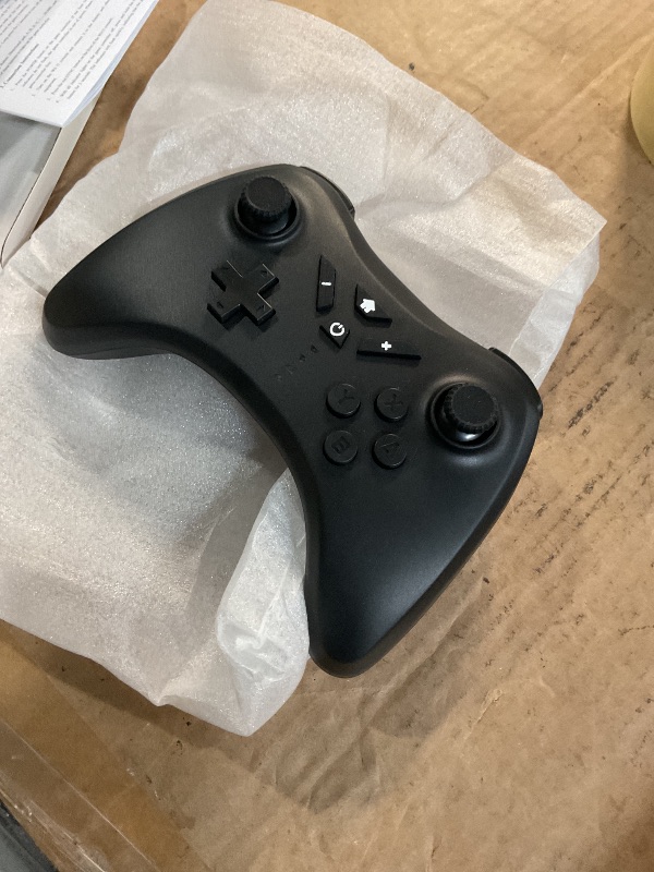 Photo 1 of (Used)(incomplete) PowerLead Pro Controller for Wii U, Wireless Controller Gamepad for Wii U Rechargeable Game Controller Joystick - Black