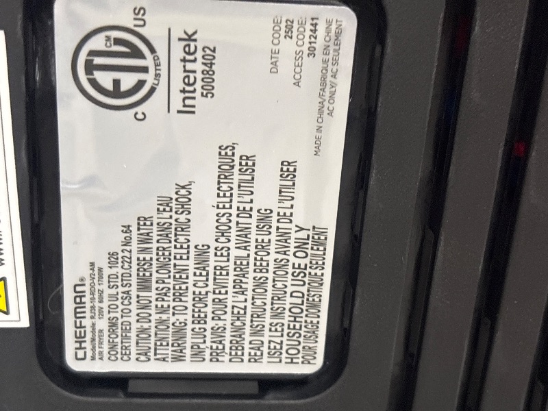 Photo 1 of 10 Quart Digital Air Fryer