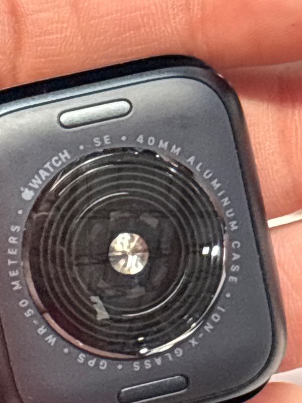 Photo 1 of **MISSING BAND**
Apple Watch SE (2nd Gen) [GPS 40mm] Smartwatch with Midnight Aluminum Case with Midnight Sport Band S/M. Fitness and Sleep Trackers, Crash Detection, Heart Rate Monitor, Retina Display