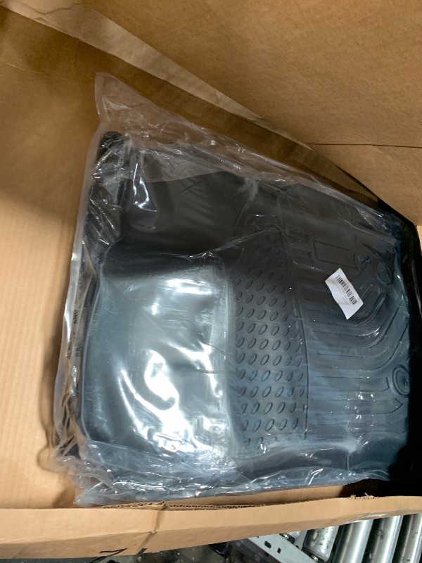 Photo 1 of All Weather Floor Mats for 2019-2023 Ford Ranger SuperCrew Accessories TPE Ranger Floor Liners Front&2nd Row Heavy Duty Black