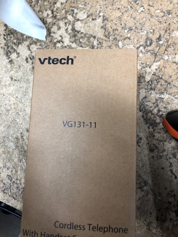 Photo 1 of [New] VTech VG131-11 DECT 6.0 Cordless Phone - Bluetooth Connection, Blue-White Display, Big Buttons, Full Duplex, Caller ID, Easy Wall Mount, 1000ft Range (Black)