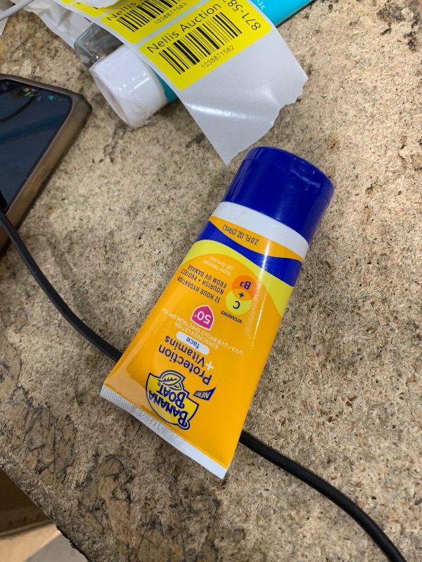 Photo 1 of Banana Boat Protection + Vitamins Face Sunscreen Lotion SPF 50 | Travel Size Sunscreen for Face, Moisturizing with Vitamin C & Vitamin B3 Niacinamide, SPF 50 Sunblock Lotion, Fragrance Free, 2oz