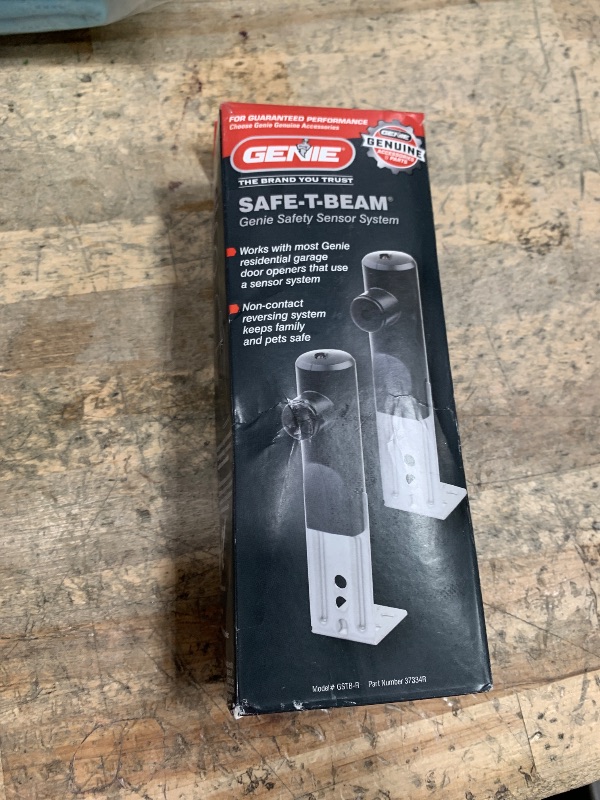 Photo 1 of Genie (Authentic) GSTB-R (STB-BL) Safe-T-Beam Replacement Kit, Safety Beams, Includes Sender & Receiver(GSTB-R), One Size, Black
