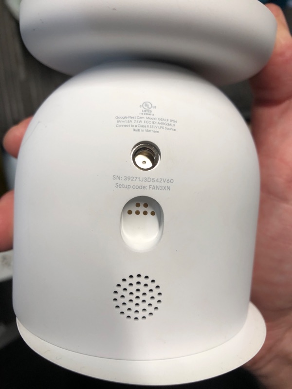 Photo 1 of (PARTIAL SET) (MISSING POWER CORD) (UNTESTED) Google Nest Cam Outdoor or Indoor, Battery - 2nd Generation - 1 Pack