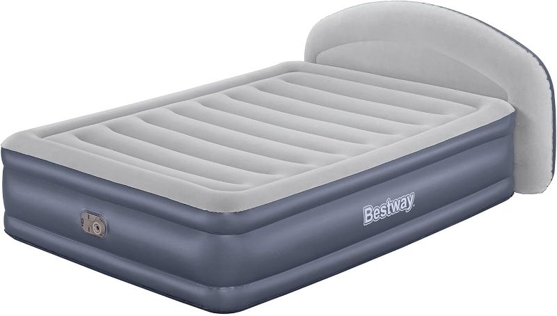 Photo 1 of 
Bestway 33" Queen Air Bed with Built-in AC Pump, Tritech LoungeLux Headboard Air Mattress
