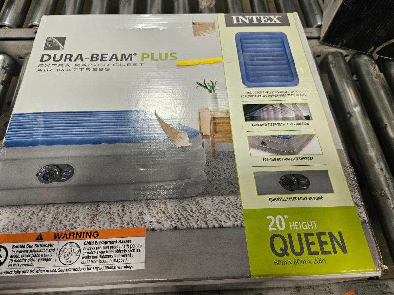 Photo 1 of  Dura-Beam Plus Mid-Rise Air Mattress Fiber-Tech – Queen Size