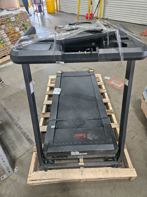 Photo 1 of ***SEE NOTES*** 
Sunny Health & Fitness Treadmill Elite Smart Auto Incline for Home Use, 20” Wide Running and Walking Deck, Flex Shock Suspension with 300 LB Weight Capacity Bluetooth SunnyFit App - SF-T723016…
