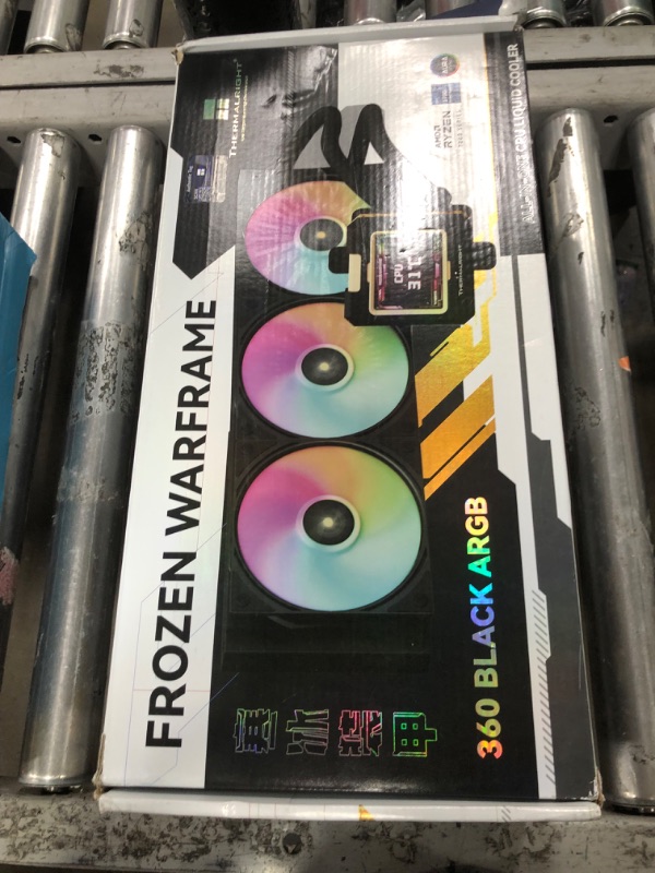 Photo 1 of Thermalright FW360 Black ARGB CPU AIO Cooler,PC 360 Specification Water Cooler System,IPS LCD Screen with 320x240 Resolution,for AM5&Intel LGA1700/1851,CPU Cooler Comes with 2.4-inch LCD Display