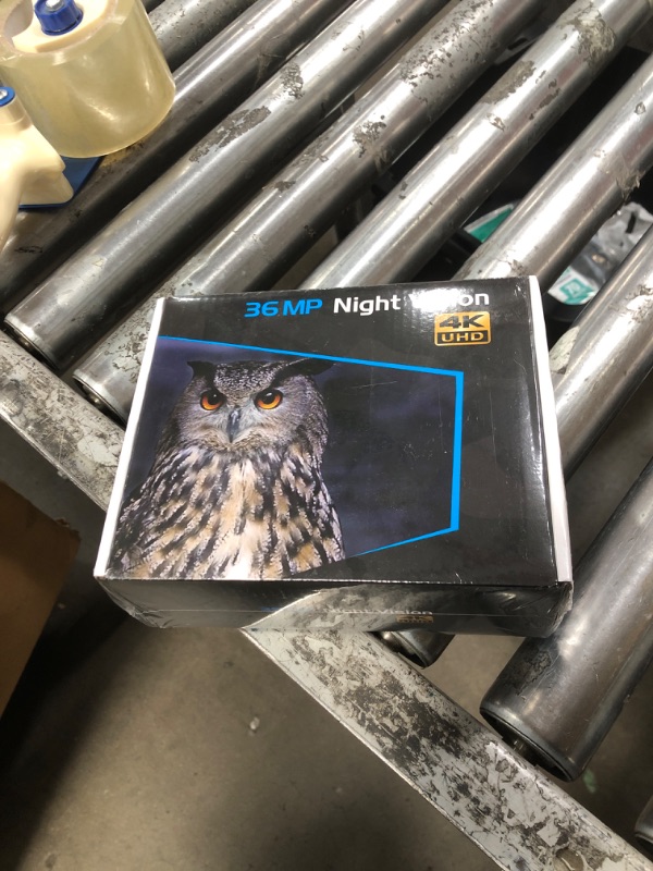 Photo 1 of **FACTORY SEALED** Night Vision Goggles - 4K Night Vision Binoculars with 5000mAh Rechargeable Battery, 32GB TF Card can Save Photo and Video, 3'' HD Screen for Camping & Security, Black
