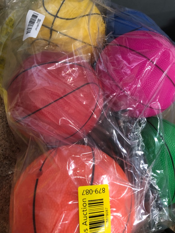 Photo 1 of 3 otters 6 Pack Mini Basketballs, 7.5 Inch Basketball Set with Pump for Kids Swimming Pool Toy, Mini Basketball Hoop, Outdoors Party Favors