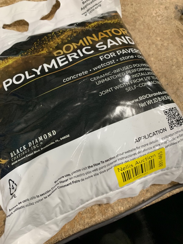 Photo 1 of 10 Pound Titanium Gray DOMINATOR Polymeric Sand with Revolutionary Ceramic Flex Technology for Stabilizing Paver Joints/Gaps, 1/8” up to 4”, Professional Grade Results
