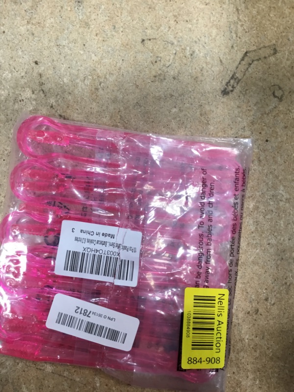 Photo 1 of 10 Pcs Plastic Buffet Serving Tongs, Clear Pink Kitchen Tongs Mini Serving Utensil Tongs for Food Ice Salad Buffet Barbecue Cookies, 6.3 Inches